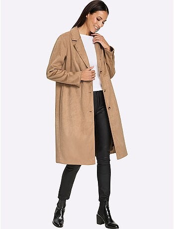 Manteau en synthétique rivets décoratifs - taille standard - helline