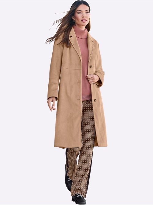 Manteau en synthétique rivets décoratifs - taille standard - helline - Kiabi Manteau en synthétique rivets décoratifs - taille standard - helline - Kiabi