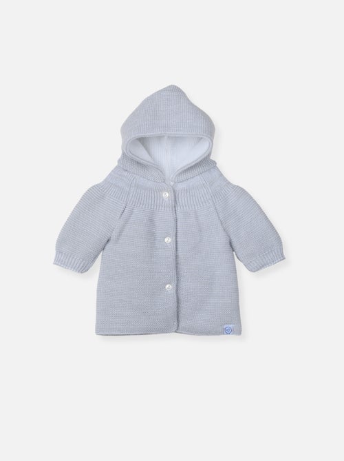 Manteau en tricot bord-côte pour bébé - Kiabi Manteau en tricot bord-côte pour bébé - Kiabi
