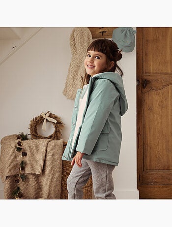 Manteau enfant imperm?able doubl? sherpa Holamuchacha
