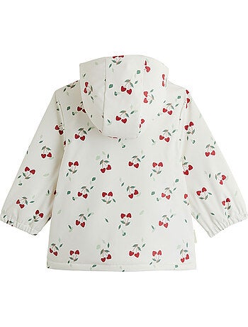 Manteau enfant imperméable doublé sherpa avec capuche louise