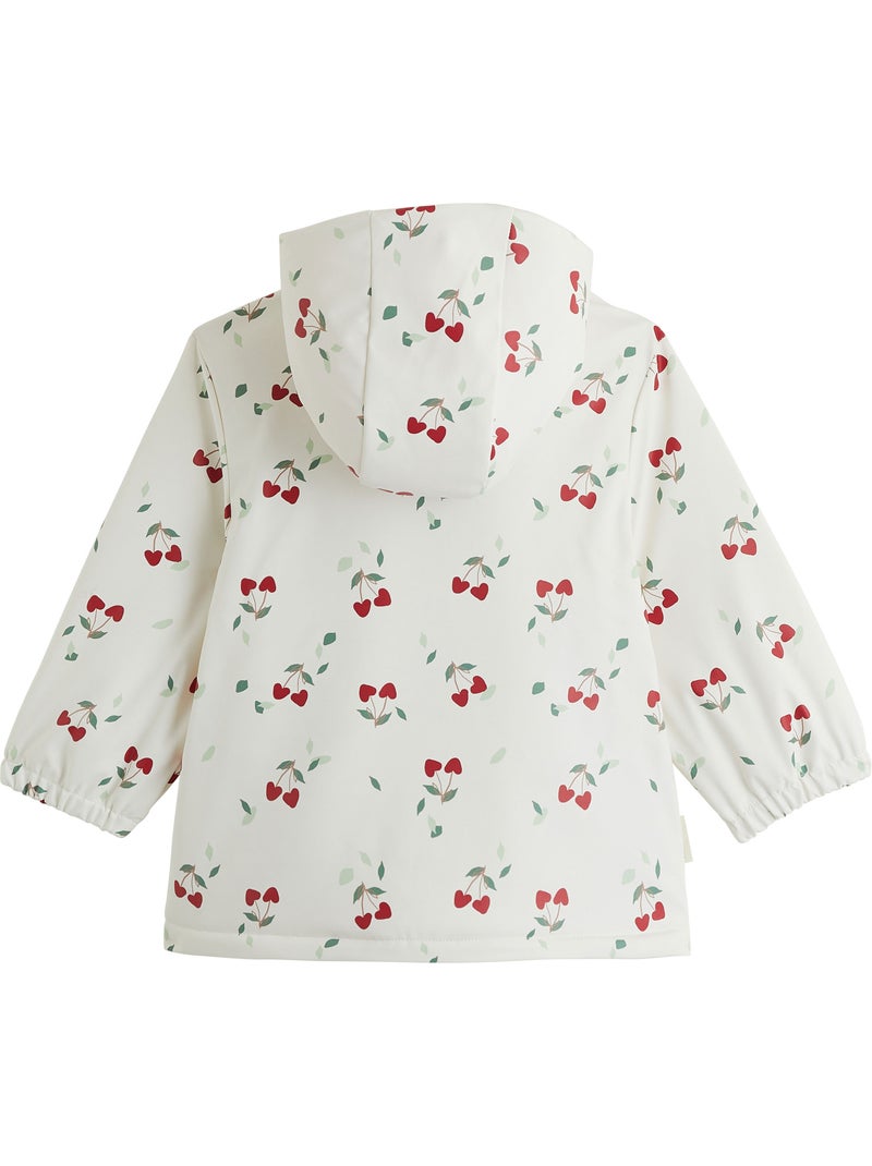 Manteau enfant imperméable doublé sherpa avec capuche louise Ecru - Kiabi