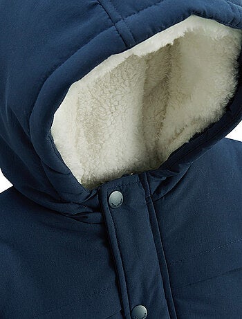 Manteau enfant imperméable doublé sherpa avec capuche Oscar