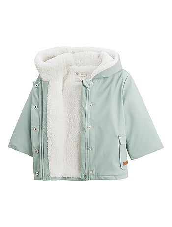 Manteau enfant imperméable doublé sherpa Holamuchacha