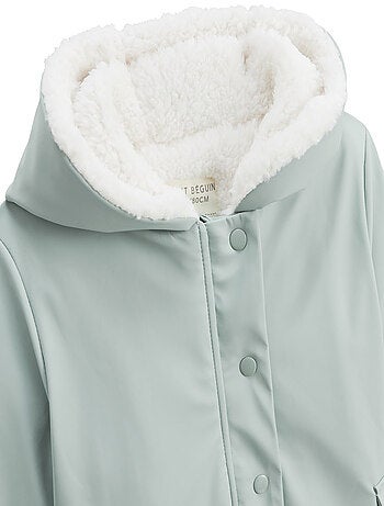 Manteau enfant imperméable doublé sherpa Holamuchacha