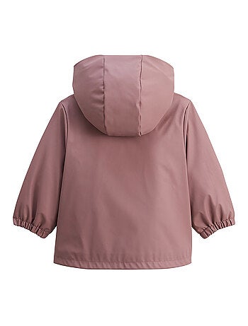 Manteau enfant imperméable doublé sherpa Sora