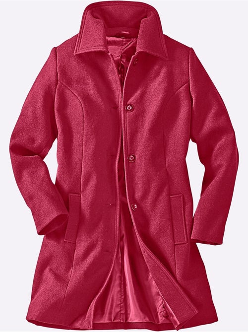 Manteau femme col revers avec épaulettes et poches à rabat - Taille standard - Moda Vilona - Kiabi Manteau femme col revers avec épaulettes et poches à rabat - Taille standard - Moda Vilona - Kiabi