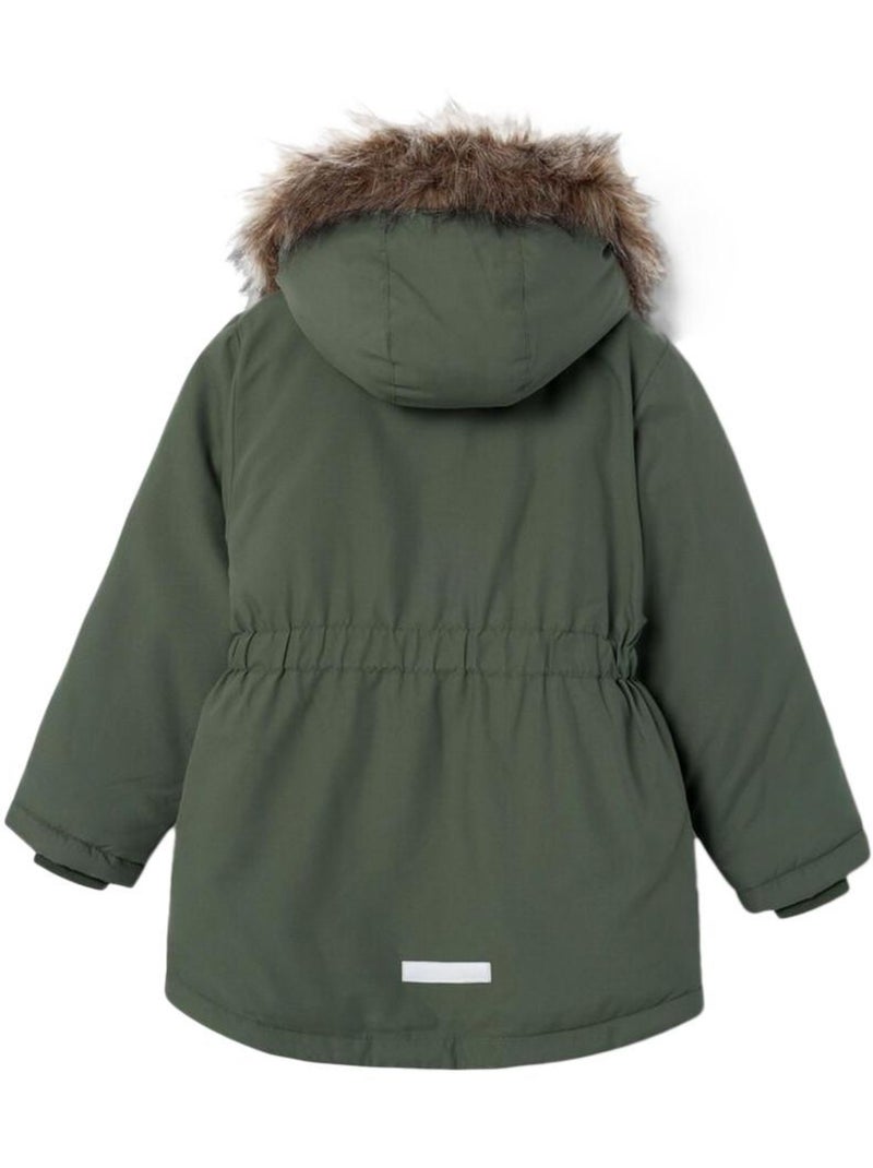 Manteau Fille Name it Vert kaki clair - Kiabi