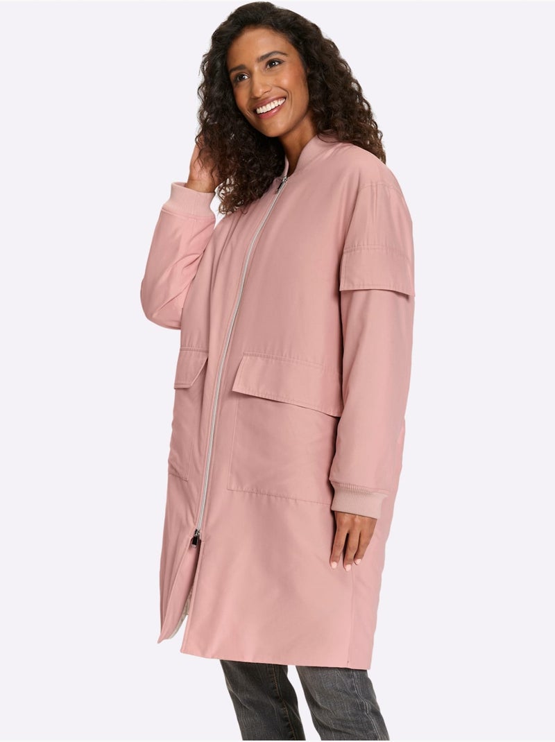Manteau Forme Blouson Tendance - Taille Standard - Helline Rose - Kiabi