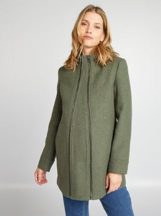 Manteau grossesse en laine