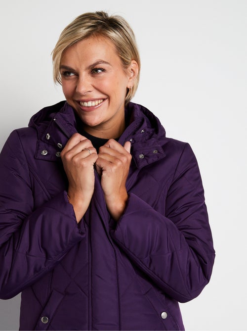 Manteau hiver long matelassé à capuche - Afibel - Kiabi