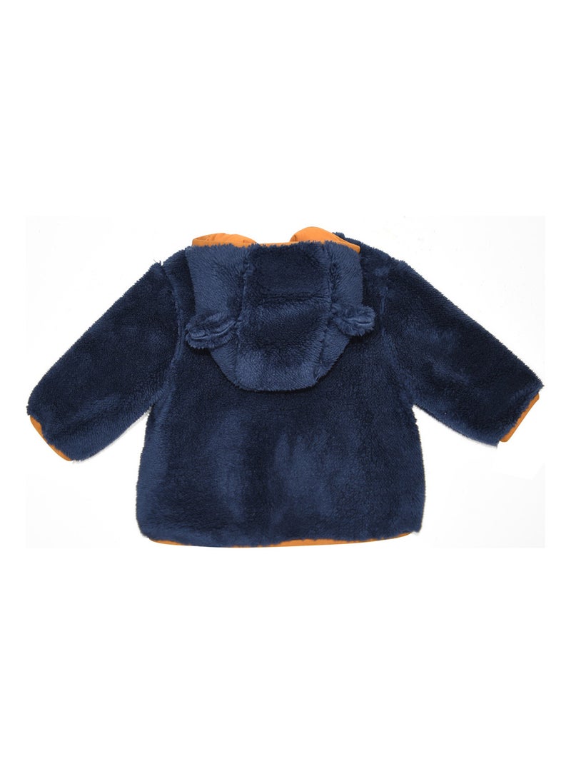 MANTEAU IDRISS MAILLE BEBE Bleu - Kiabi