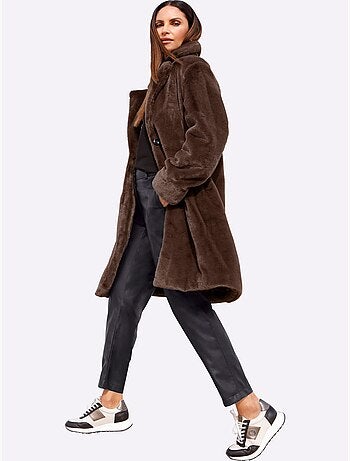 Manteau Imitation Fourrure Imitation Fourrure Douce - Taille Standard - Witt