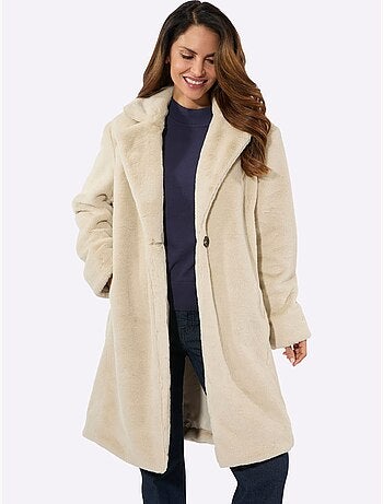 Manteau Imitation Fourrure Imitation Fourrure Douce - Taille Standard - Witt