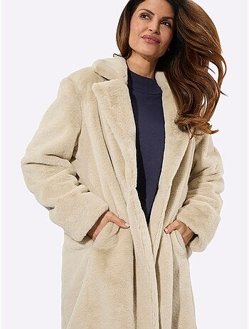 Manteau Imitation Fourrure Imitation Fourrure Douce - Taille Standard - Witt