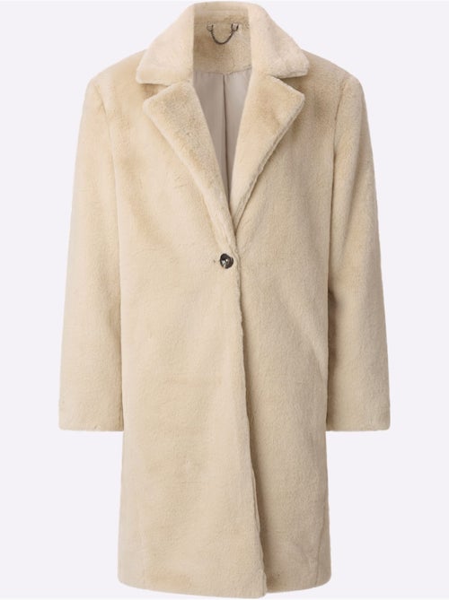 Manteau Imitation Fourrure Imitation Fourrure Douce - Taille Standard - Witt - Kiabi Manteau Imitation Fourrure Imitation Fourrure Douce - Taille Standard - Witt - Kiabi