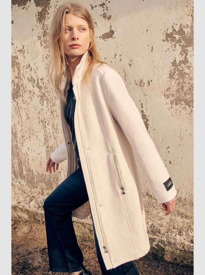 Manteau KAPLAN 'Le Temps Des Cerises' Blanc - Kiabi
