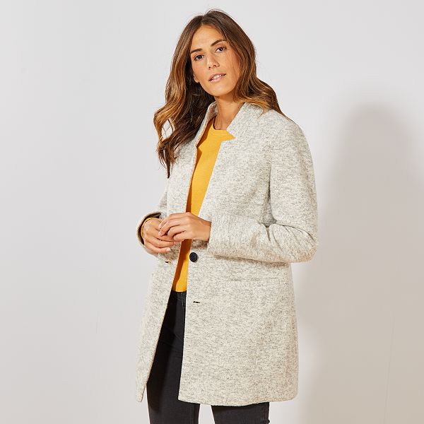 Manteau léger effet lainage Femme Kiabi 30,00€ Manteau léger effet lainage Femme Kiabi 30,00€