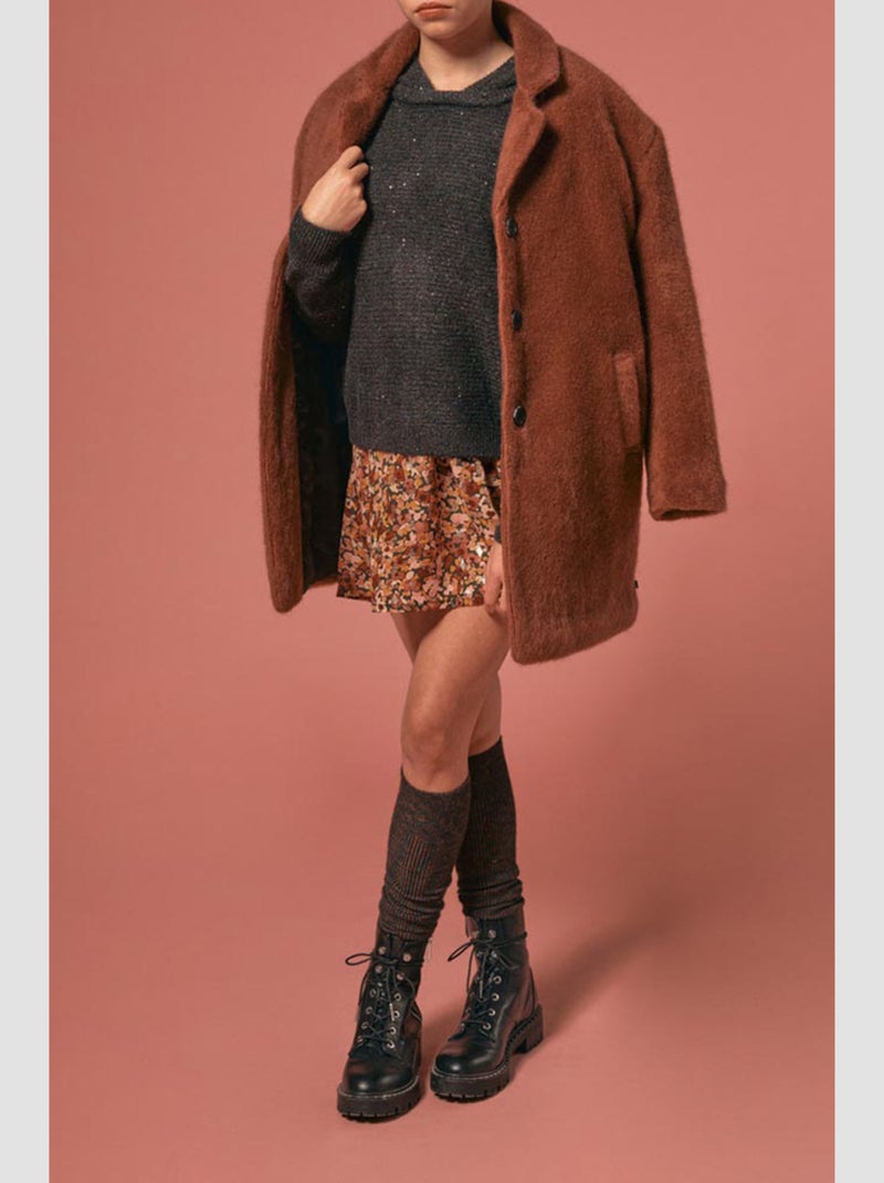 Manteau LIZEGI 'Le Temps Des Cerises' Rose - Kiabi