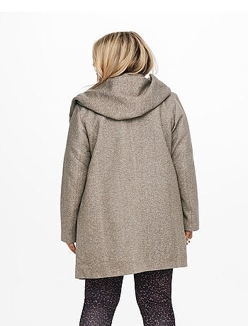 Manteau long à capuche