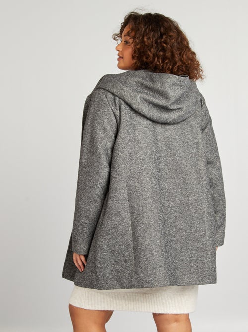 Manteau long à capuche - Kiabi
