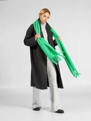 Veste Femme Longue Style Bomber Décontracté - Manteau Doudou Polaire Boutonnage - Automne/hiver, Mi-saison, Grande Taille