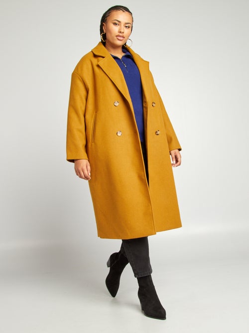 Manteau long avec double boutonnage - Kiabi