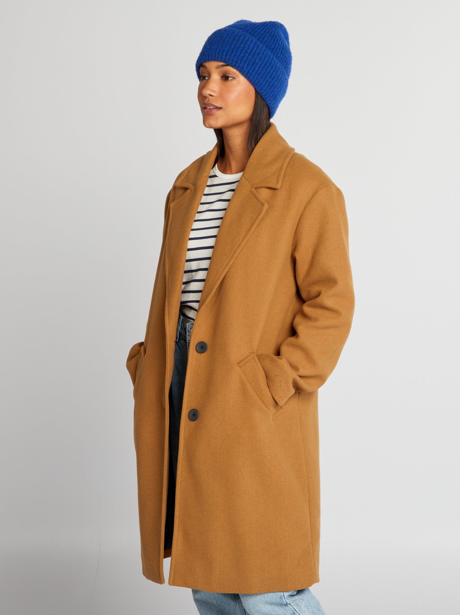 Femmes Parka Avec Col En Fausse Fourrure | MS Mode