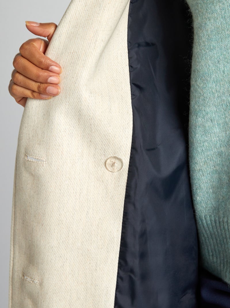 Manteau long BEIGE - Kiabi