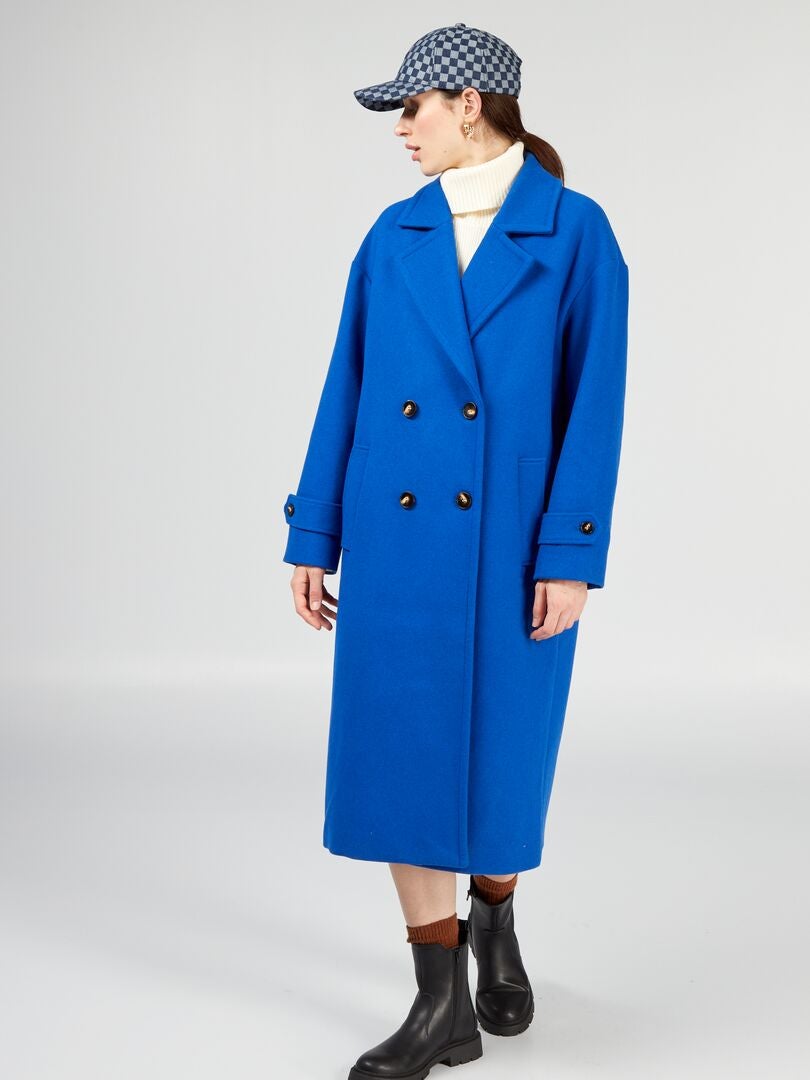 Manteau Long Bleu Kiabi 55 00