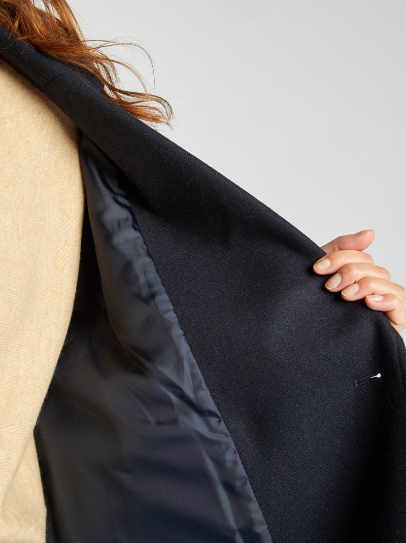 Manteau long Bleu marine - Kiabi