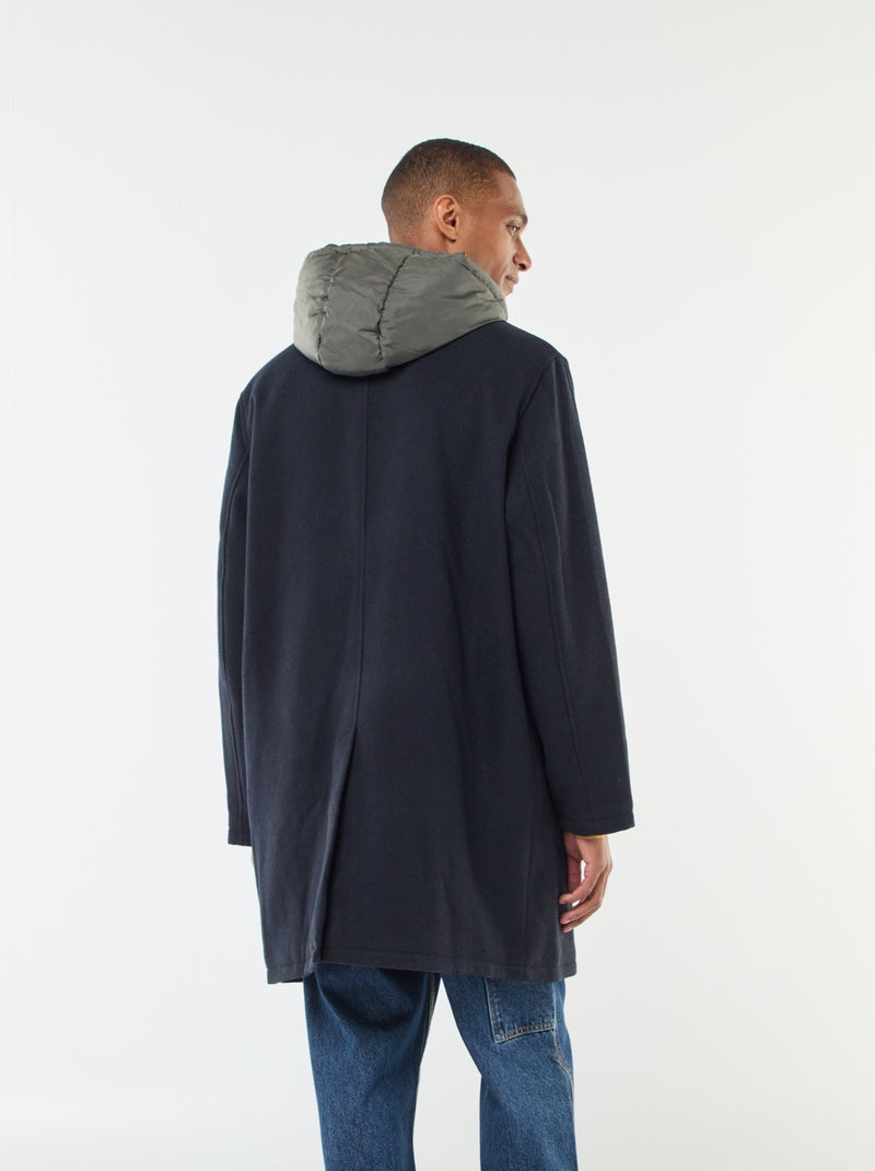 Manteau long chaud chic Bleu - Kiabi
