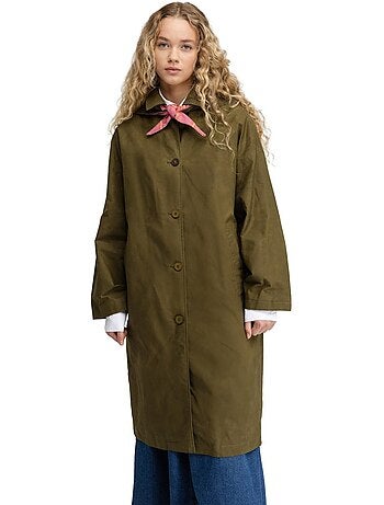 Manteau long ciré femme femme skye-w