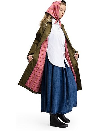 Manteau long ciré femme femme skye-w