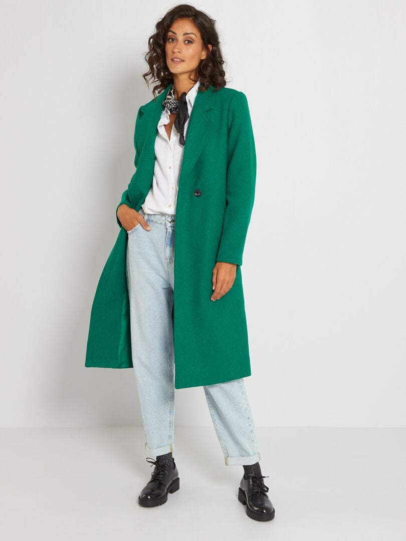 kiabi manteau vert femme