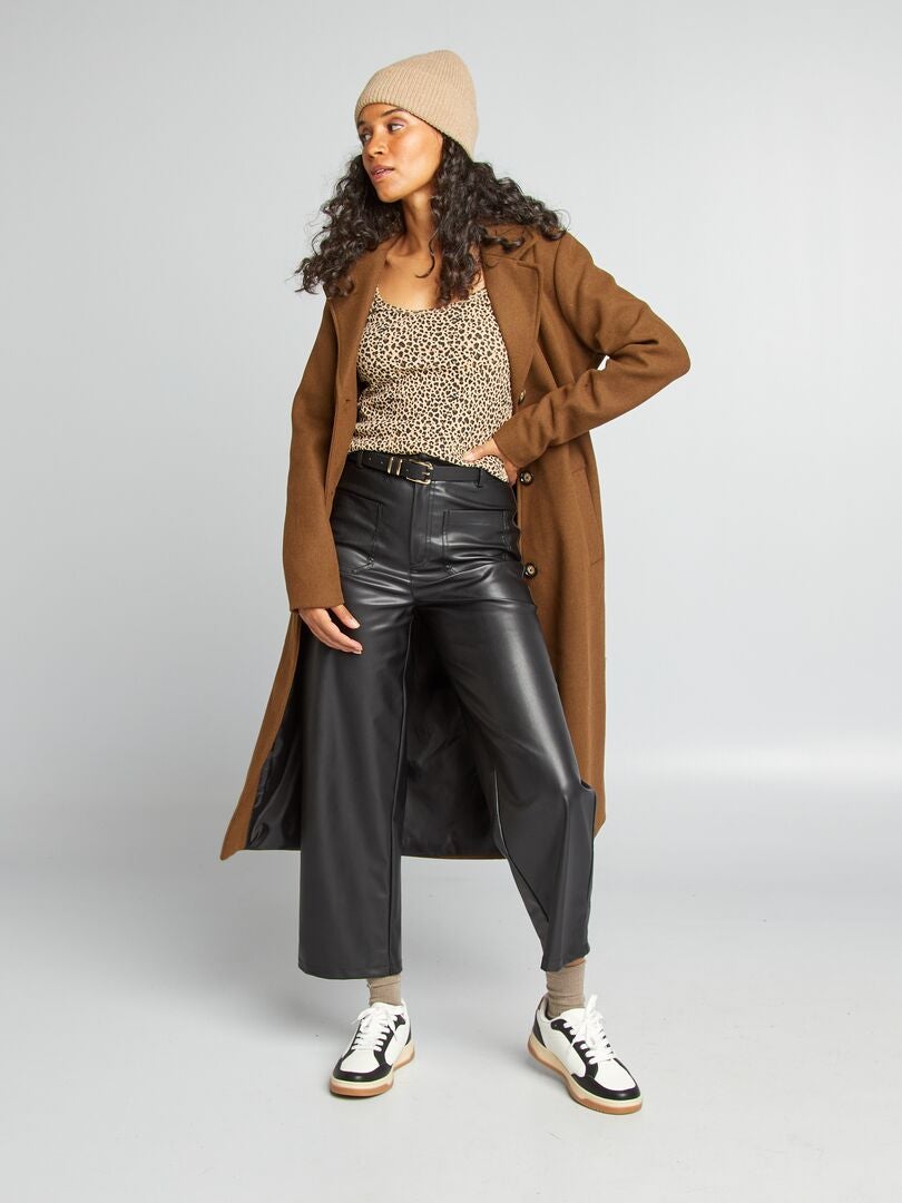 Manteau Jean Charles de Castelbajac vintage en lainage écru
