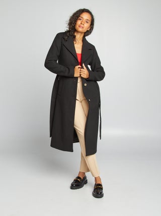 Manteau long en lainage