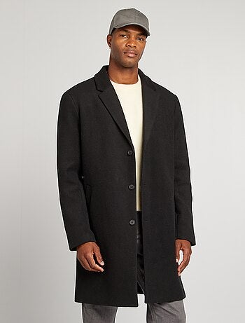 Manteau long en laine mélangé