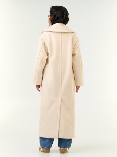 Manteau long esprit lainage - Kiabi Manteau long esprit lainage - Kiabi
