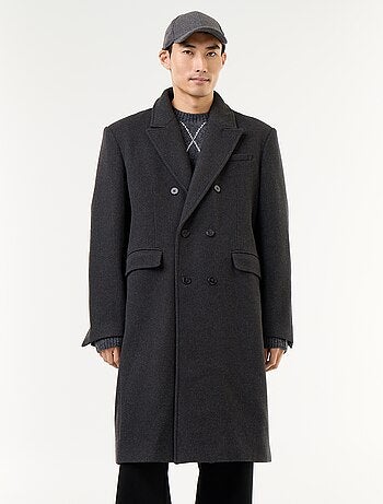 Manteau long esprit lainage