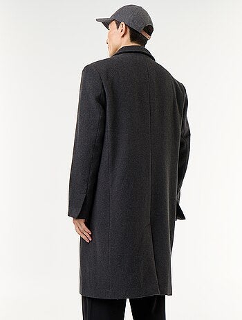 Manteau long façon lainage