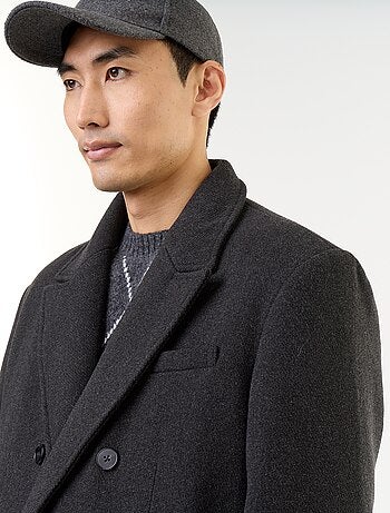 Manteau long façon lainage