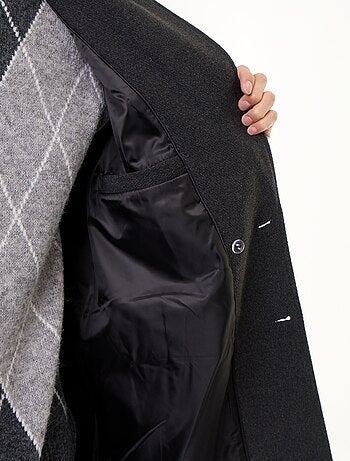 Manteau long façon lainage