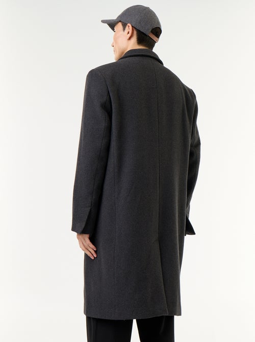 Manteau long façon lainage - Kiabi