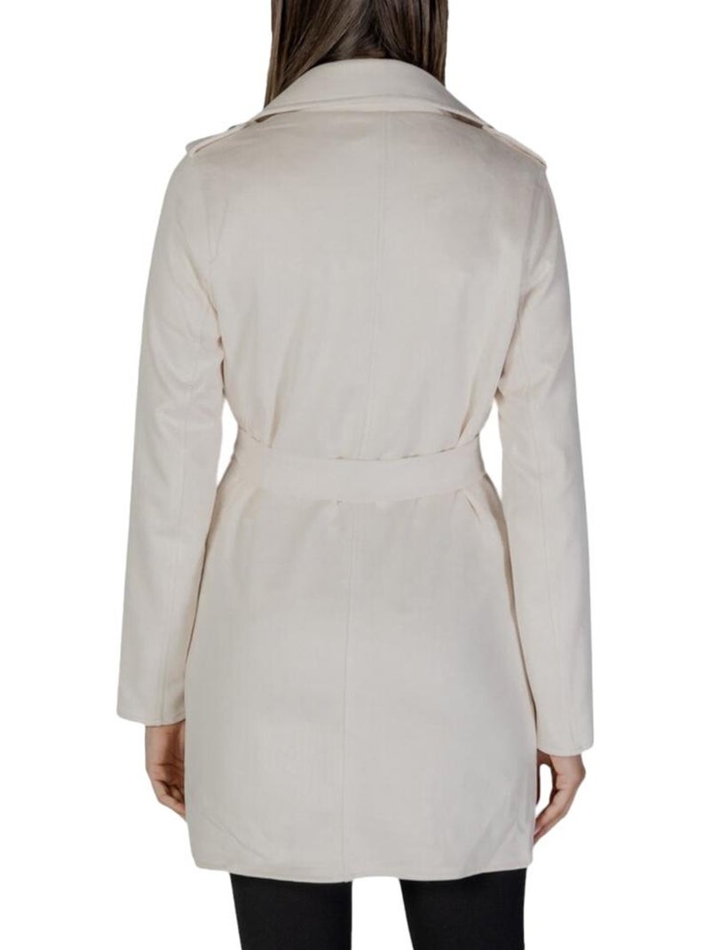 Manteau Long  Femme Morgan GARIA Ecru - Kiabi