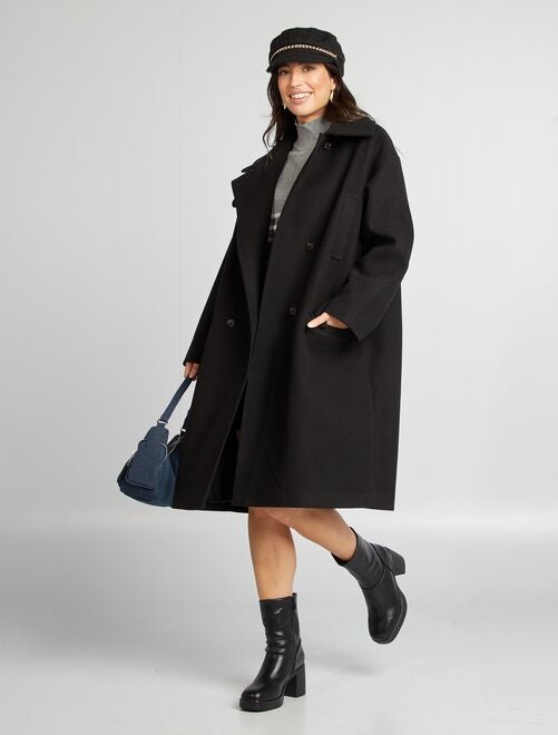 Manteau noir pour femme decouvrez nos modeles Kiabi