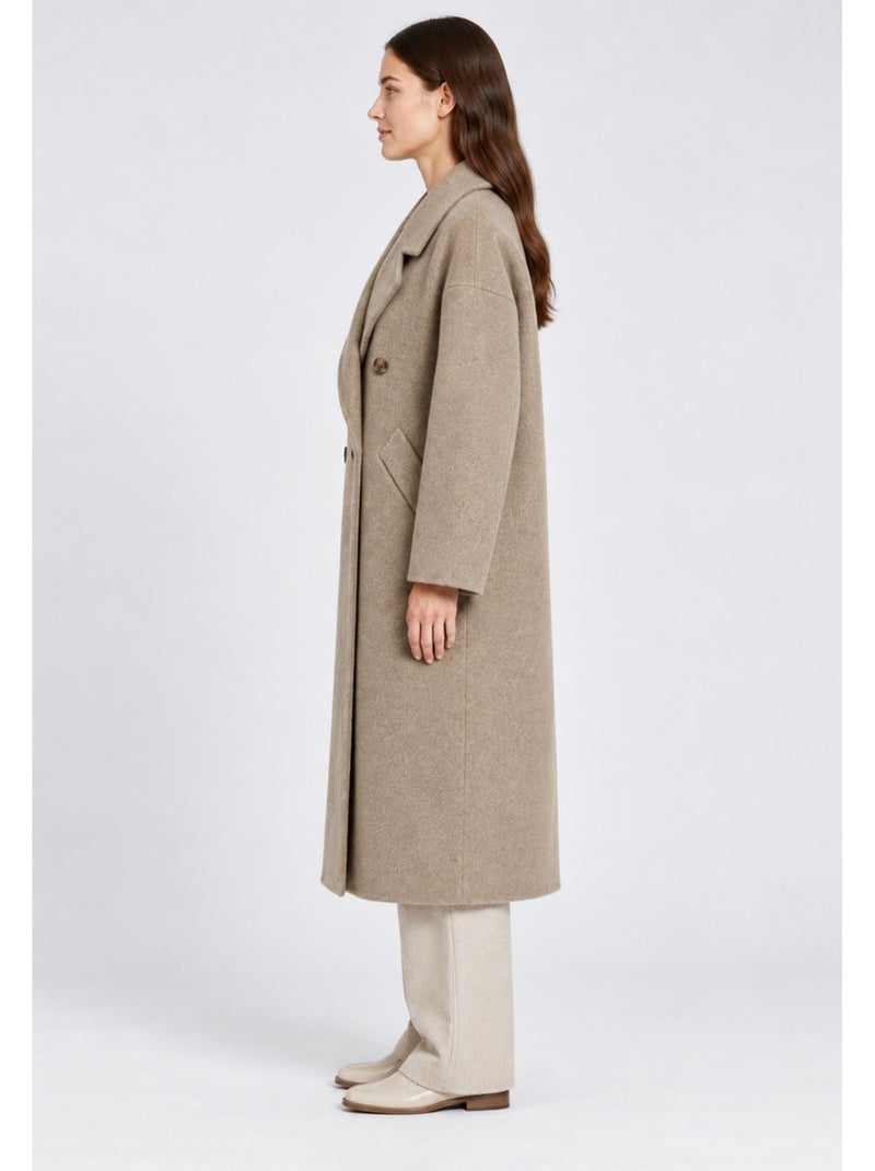 Manteau long kebello Beige - Kiabi
