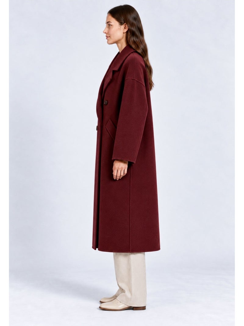 Manteau long kebello Bordeaux - Kiabi