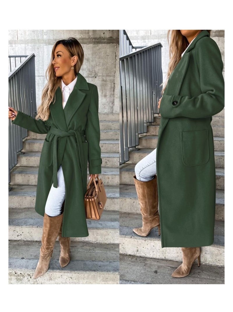 Manteau Long Kebello Kaki - Kiabi