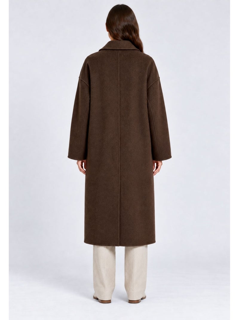Manteau long kebello Marron - Kiabi